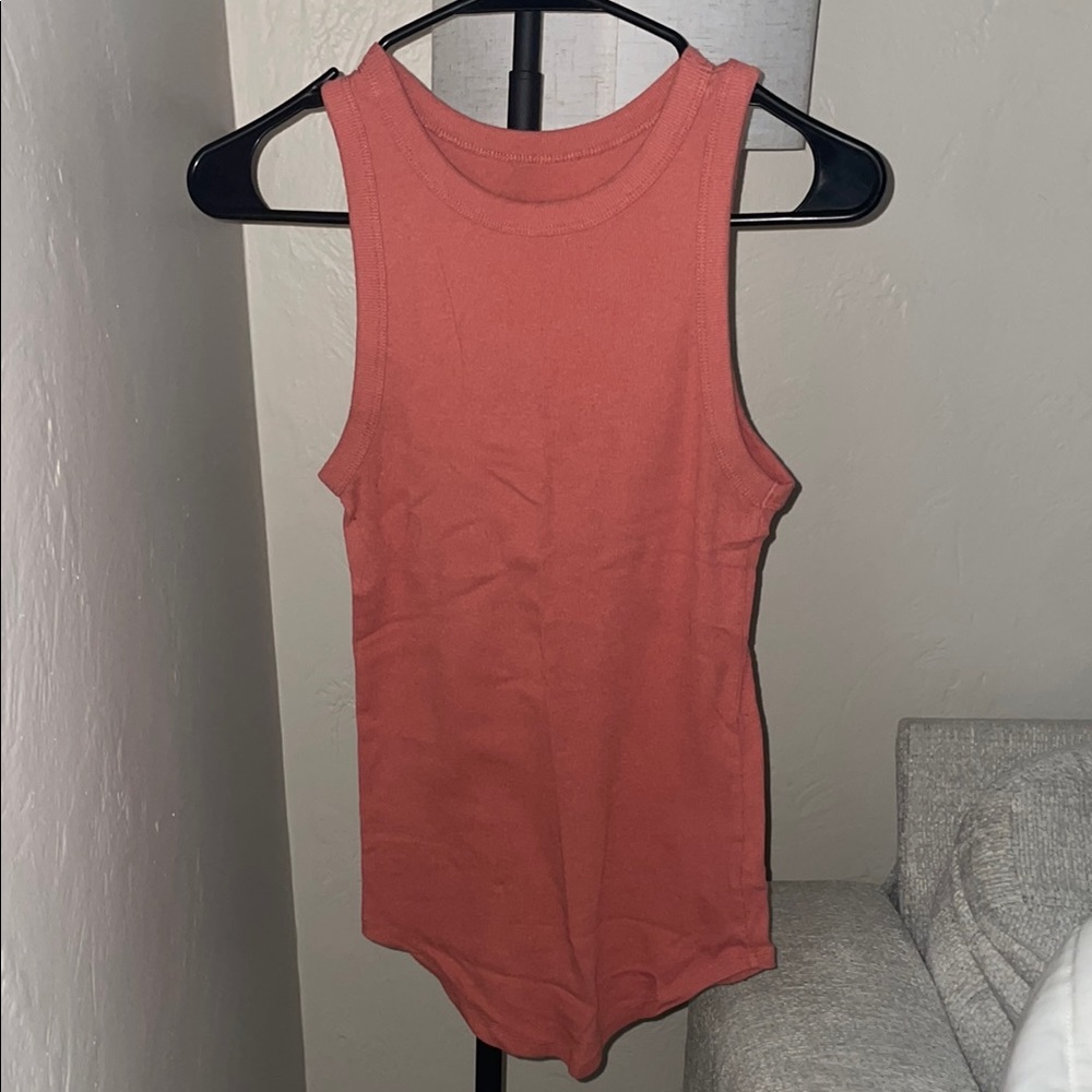 Sleeveless Coral Tank Top